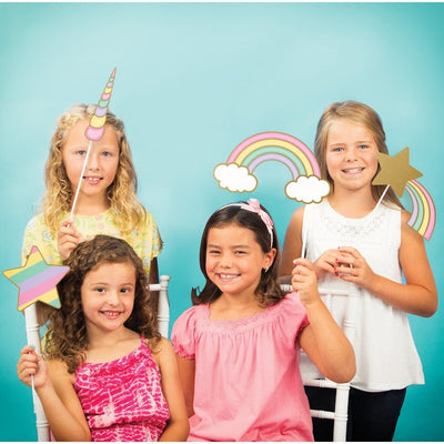 Photo Booth Props - Unicorn Sparkle (10ct) - Premium Party Distribution