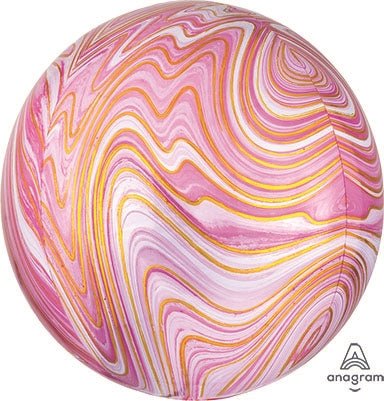 PINK - MARBLEZ ORBZ Foil Balloon - Pack of 3 - Premium Party Distribution