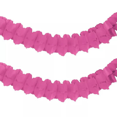 Pink Paper Garland 12ft 1ct - Premium Party Distribution
