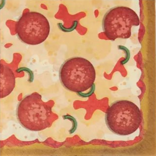 Pizza Party Lunch Napkins 16ct - Premium Party Distribution