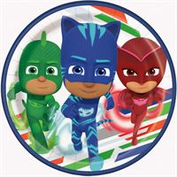 PJ Masks Round 7" Dessert Plates 8ct - Premium Party Distribution