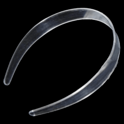 Plastic Headband - 1/2" Clear (12ct) - Premium Party Distribution