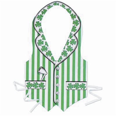 Plastic St Patrick Vest - Premium Party Distribution