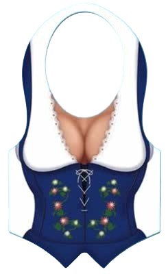 Plastic Vest - Oktoberfest Fraulein - Premium Party Distribution