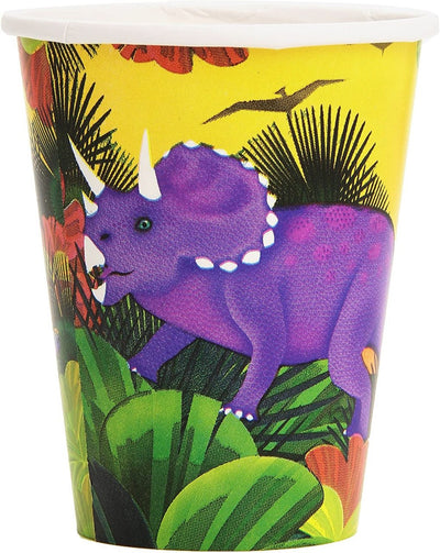 Prehistoric Dinosaurs 9oz Cups 8ct - Amscan - Premium Party Distribution