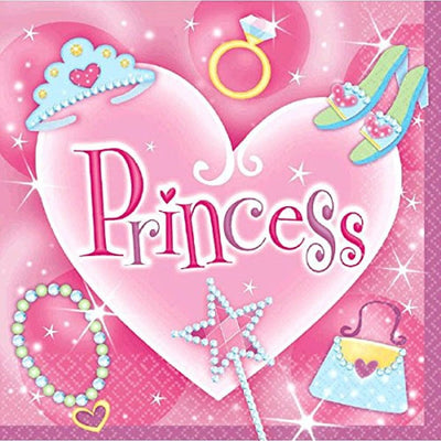Princess Luncheon Napkins 16ct - Amscan - Premium Party Distribution