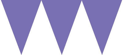 Purple Pennant Banner 24pc - Premium Party Distribution