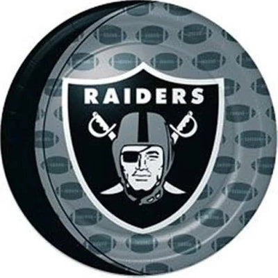 Raiders 9" Paper Plates 8ct - Premium Party Distribution