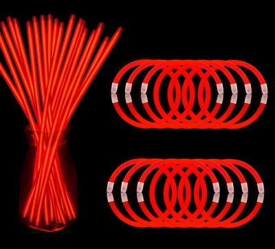 Red Glow Sticks 12pc - Premium Party Distribution