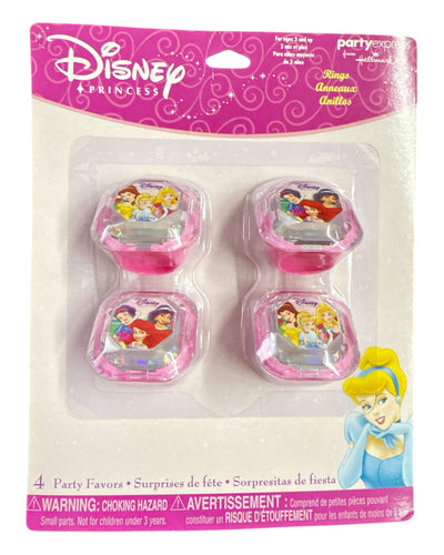 Rings - Disney Princess (4ct) - Premium Party Distribution