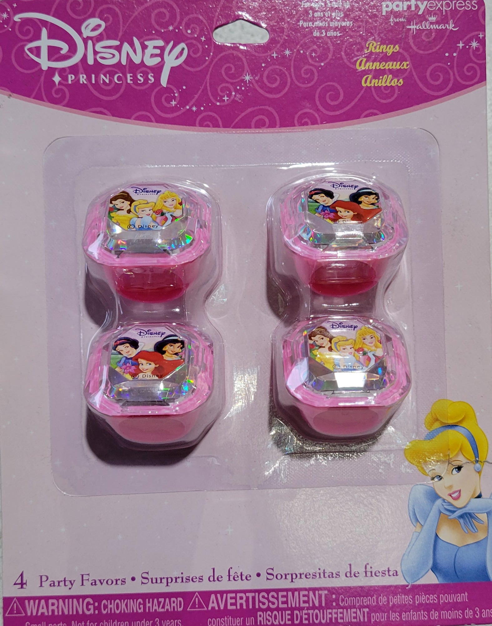 Disney Princess Rings 4ct