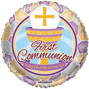 Conver USA 18" First Communion Pink Balloon