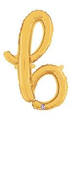 Script Letter B - Gold - Premium Party Distribution