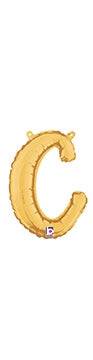 Script Letter C - Gold - Premium Party Distribution