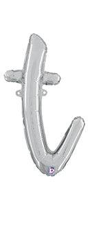 Script Letter T - Silver - Premium Party Distribution