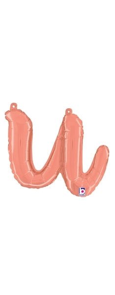 Script Letter U - Rose Gold - Premium Party Distribution