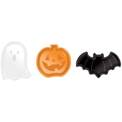 Serving Dishes - Pumpkin/Ghost/Bat (3ct) - Amscan - Premium Party Distribution