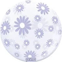 Prima 20" Pale Lavender Daisy Flower Sphere Balloon 1ct