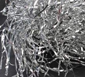 Shred/Tinsel - Metallic Silver (8oz) - Premium Party Distribution