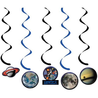 Space Blast Dizzy Danglers 5pc - Premium Party Distribution
