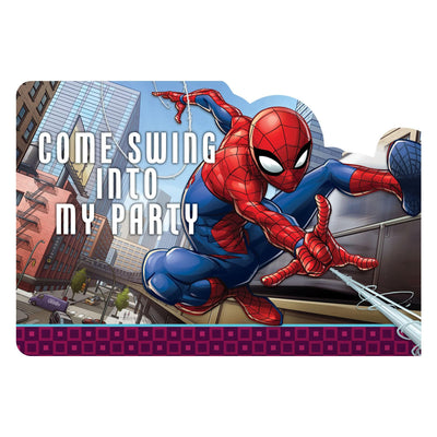 Spider - Man Webbed Wonder Invitations 8ct - Premium Party Distribution