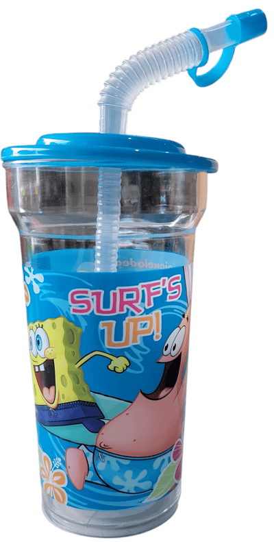 Spongebob 16oz Cups With Straw - Premium Party Distribution