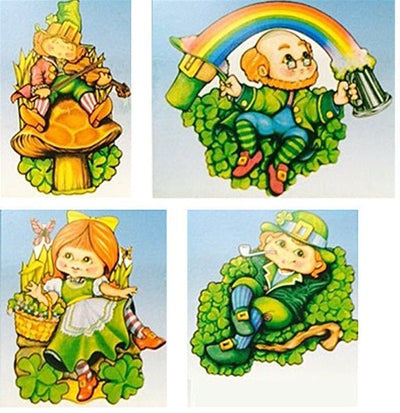 St. Patricks Cutouts pkg of 4 - Premium Party Distribution