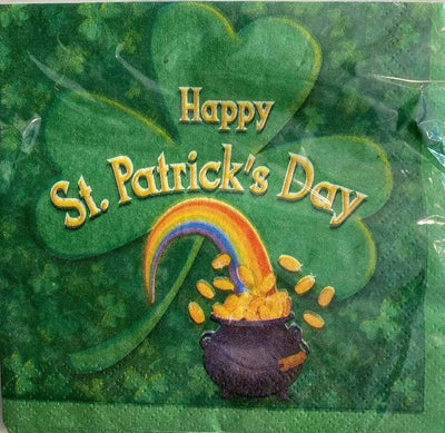 St. Patrick's Day Beverage Napkins 16ct - Unique - Premium Party Distribution