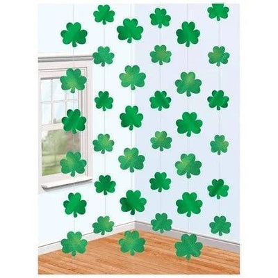 St. Patrick's Day Shamrock String Decorations - Amscan - Premium Party Distribution
