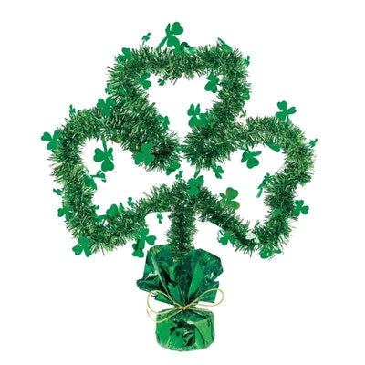 St. Patrick's Day Shamrock Tinsel Table centerpiece - Amscan - Premium Party Distribution