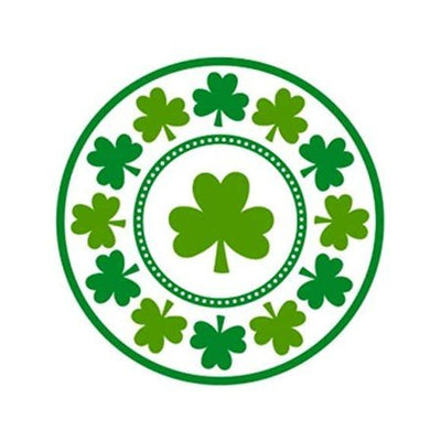 St. Patrick's Day Shamrocks 9" Plates 8ct - Amscan - Premium Party Distribution
