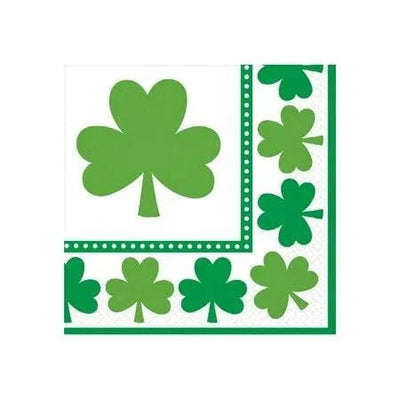 St. Patrick's Day Shamrocks Luncheon Napkins 16ct - Amscan - Premium Party Distribution