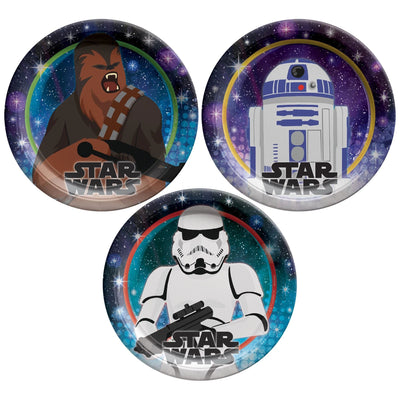 Star Wars™ Galaxy of Adventures 7" Round Plates - Assorted 8ct - Premium Party Distribution