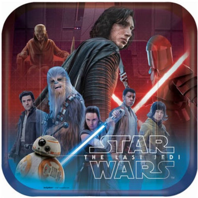 Star Wars The Last Jedi 9" Plates 8ct - Premium Party Distribution