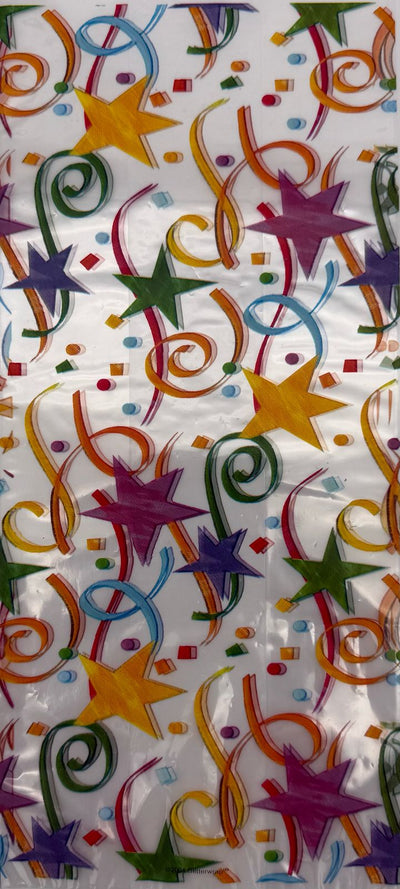 Stars and Confetti Cello Bags 8ct - Premium Party Distribution