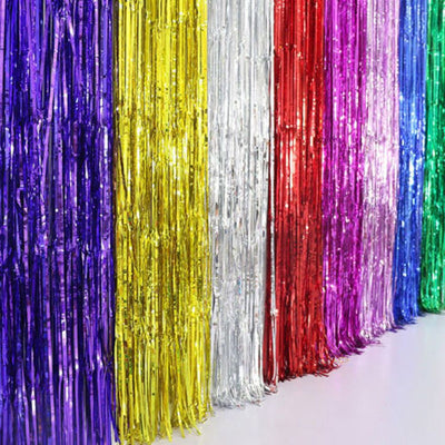 Straight Magic Foil Door Curtains (1ct) - Winner Party - Premium Party Distribution