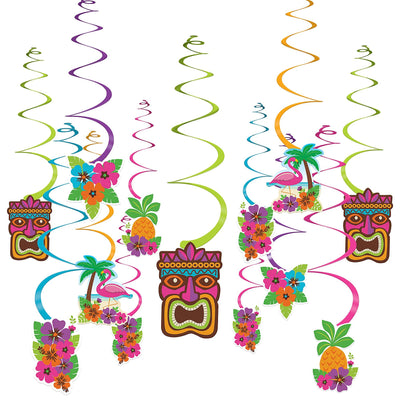Summer Luau Swirl Decorations Value Pack - Premium Party Distribution