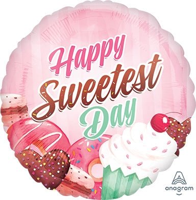 SWEETEST Day Sweets - Standard Foil Balloon - Pack of 10 - Premium Party Distribution