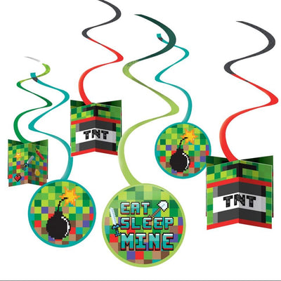 Swirl Decorating Kit - Pixel Party (12ct) - Premium Party Distribution