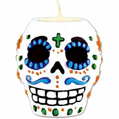 Tea Light Candle Holder - Day of the Dead - Premium Party Distribution