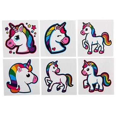 Temporary Tattoos - Unicorns (72ct) - Premium Party Distribution