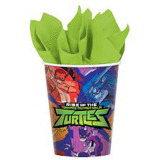 TMNT 9oz Paper Cups 8ct - Premium Party Distribution