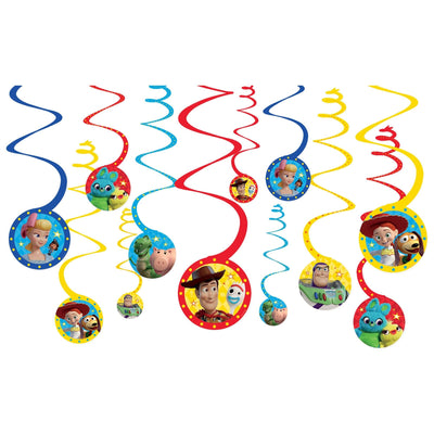 Toy Story 4 Spiral Decorations - Amscan - Premium Party Distribution