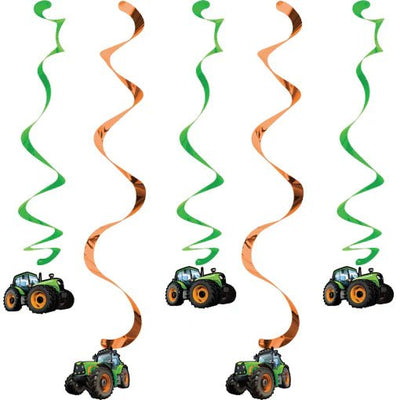 Tractor Time Dizzy Danglers 5CT - Premium Party Distribution