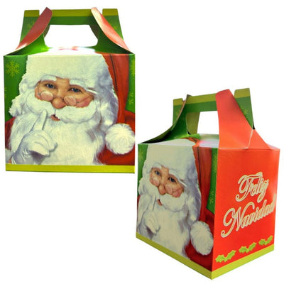 Treat Boxes - Santa Claus Feliz Navidad (6ct) - Premium Party Distribution