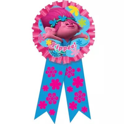 Trolls Award Ribbon (1 Count) - Amscan - Premium Party Distribution