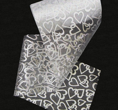 Tulle - Silver Foil Hearts - Premium Party Distribution