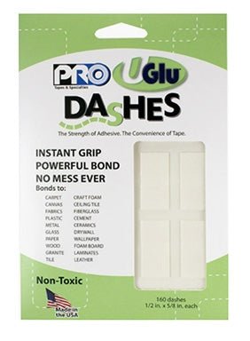 UGlu Dashes - 1/2” x 5/8” - 160ct - Premium Party Distribution