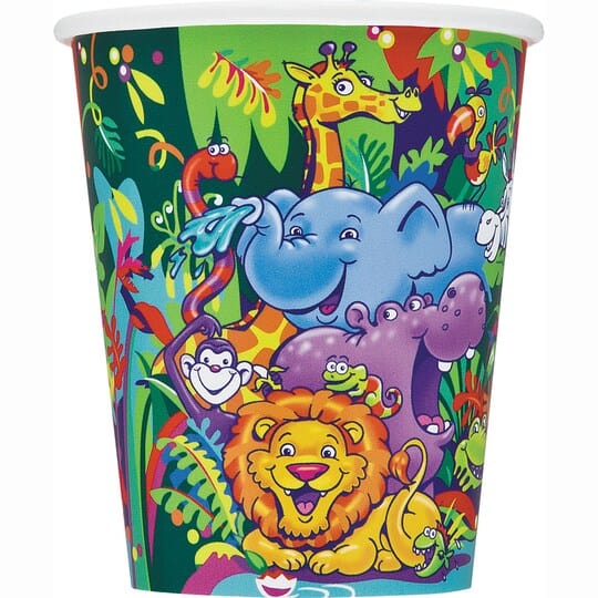 Smiling Safari 9oz Paper Cups 8ct