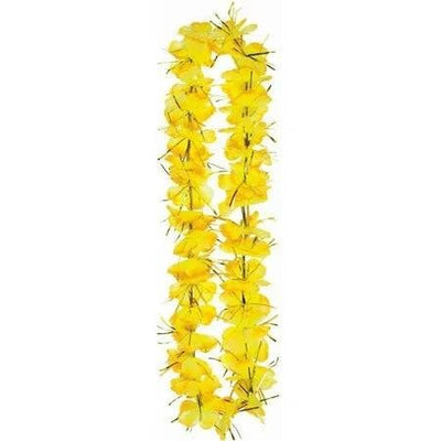 Vibrant Yellow Tinsel Lei - Premium Party Distribution